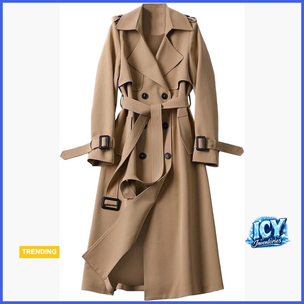 Tailored Tan Trench Coat with Belt